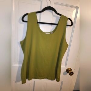 Women's green Chico's tank, size 3 (equal to a 1X or 2X)